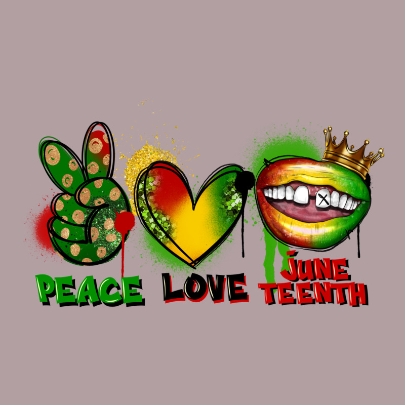 Peace Love Juneteenth Vintage Hoodie by FaDigitalArtStudio | Teevron