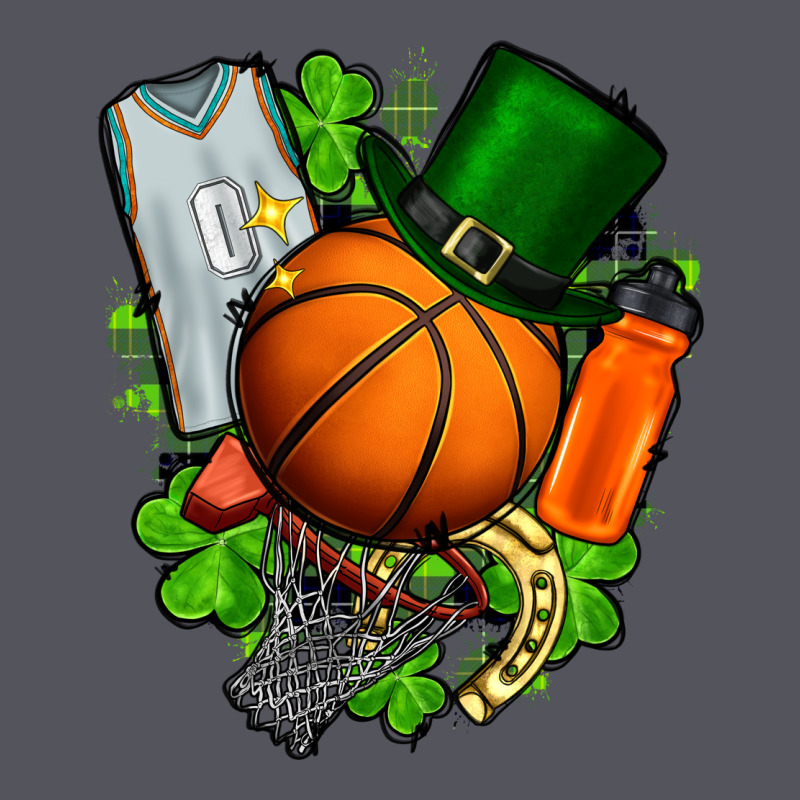 St. Patrick's Day Basketball Vintage Hoodie by FaDigitalArtStudio | Teevron
