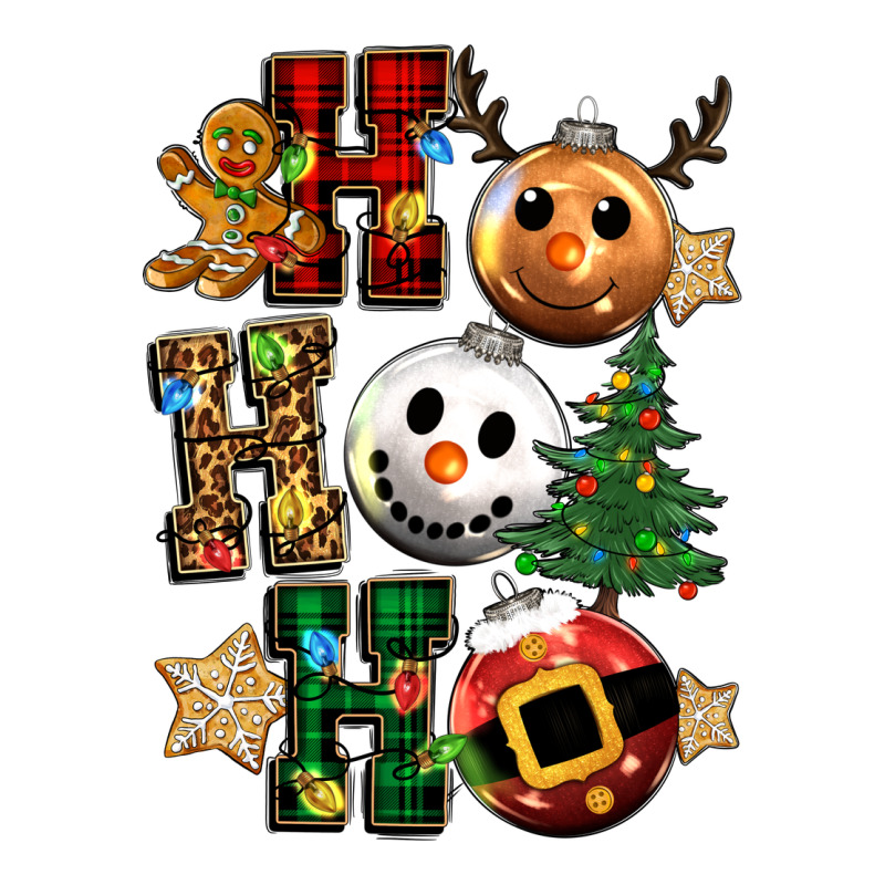Ho Ho Ho Christmas Ladies Tee by CowGirlArtShop | Teevron