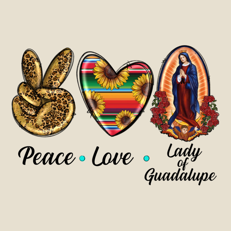 Peace Love Lady Of Guadalupe Urban Heavy Tee by RanaPortraitStore | Teevron