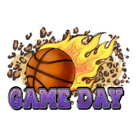 Game Day Basketball Leopard Flames Fireball Premium Tee | Teevron
