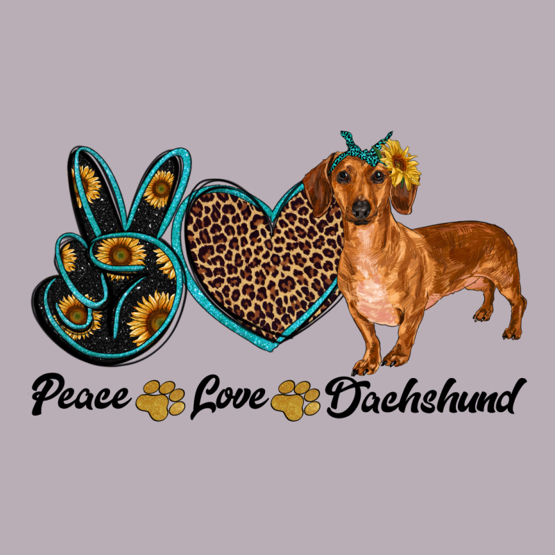 Peace Love Dachshund Vintage Tee by RanaPortraitStore | Teevron