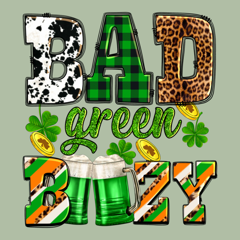 St. Patrick's Bad Green Boozy Urban Heavy Tee by OliviaCreatesArt | Teevron