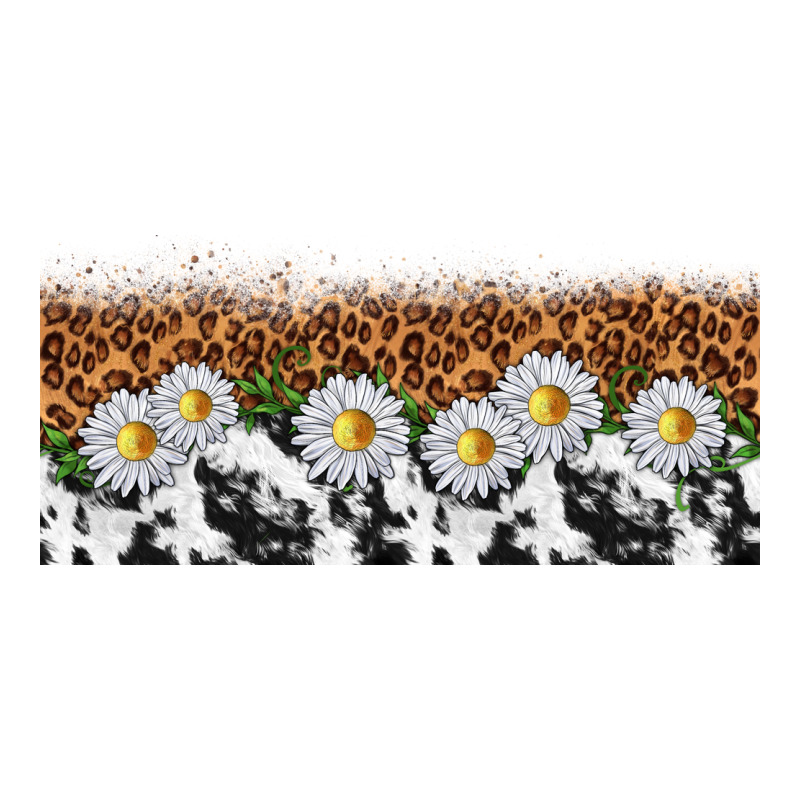 Cowhide Leopard Daisies Premium Tee by TumblerDesignByShophia | Teevron