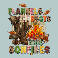 Flannels Boots And Bonfires Heavy Core Tee | Teevron