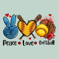 Peace Love  Softball Zipper Hoodie | Teevron