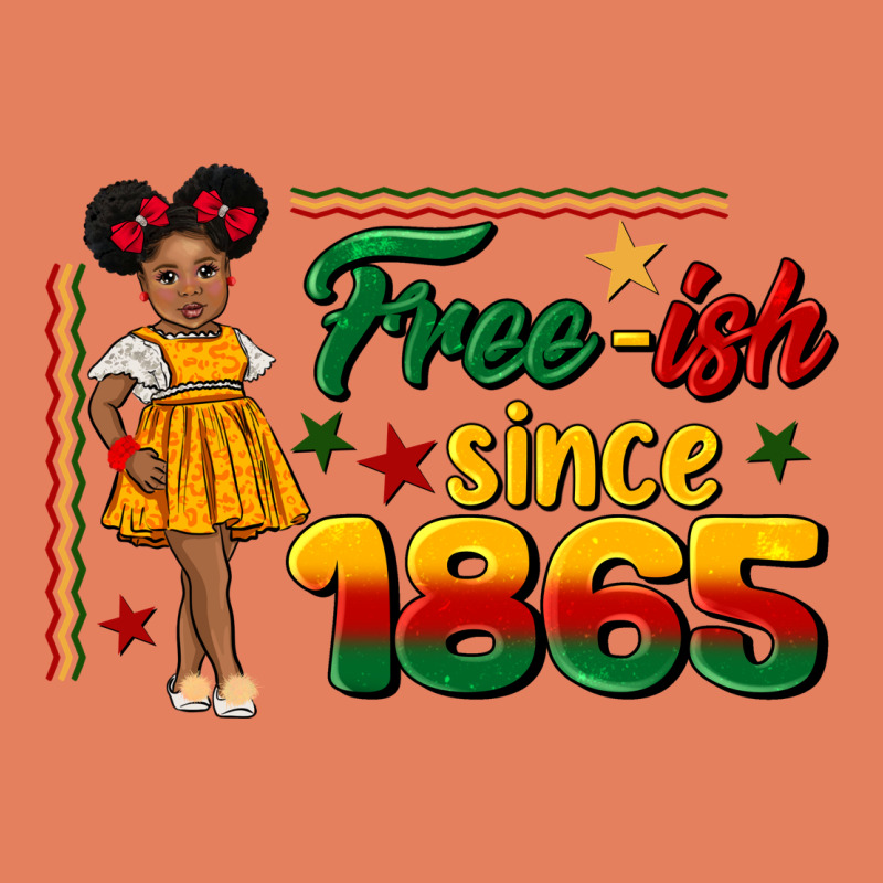 Free Ish Since 1865 Black Girl Peekaboo Juneteenth Classic Tee by CowGirlArtShop | Teevron