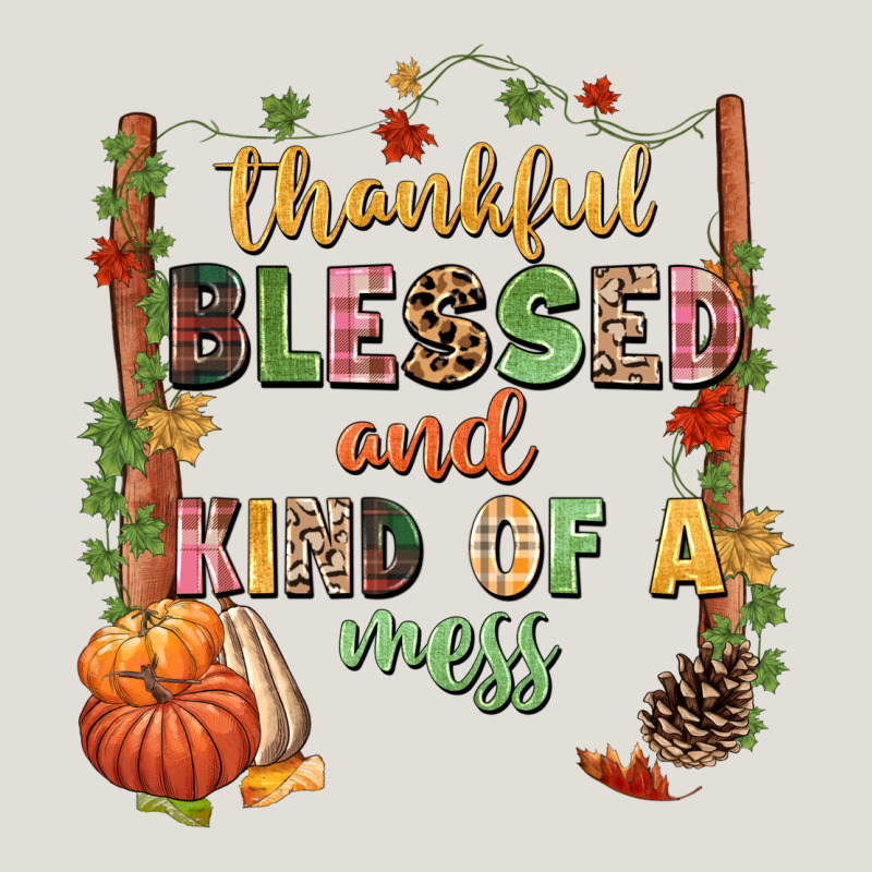Thankful Blessed And Kind Of A Mess Heavy Core Tee by NancyCooperArtShop | Teevron