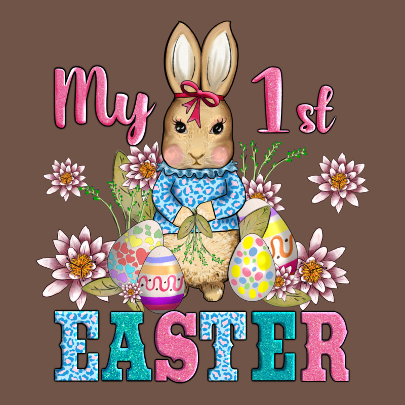 My First Easter With Baby Bunny And Eggs Premium Sweatshirt by AdoDesignShop | Teevron