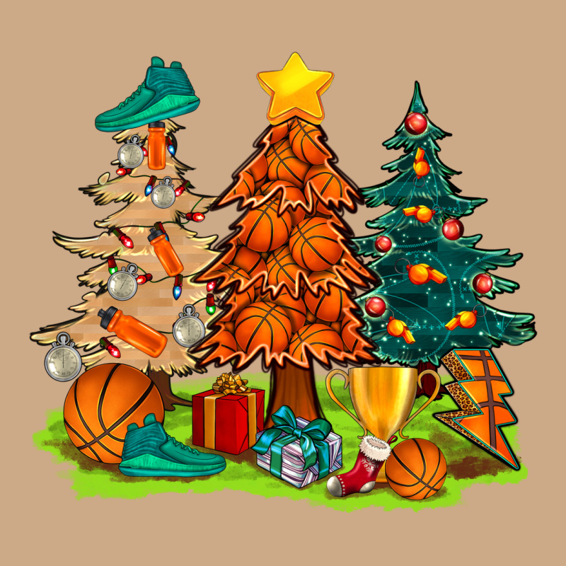 Christmas Basketball Trees Bbs Vintage Hoodie by BundleAndBundleShop | Teevron