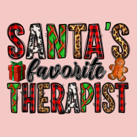 Santa's Favorite Therapist Urban Heavy Tee | Teevron