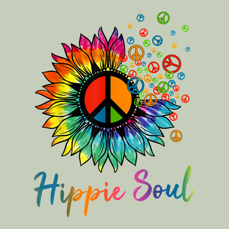 Daisy Peace Sign Hippie Soul Retro Hippie Flower Lovers T Shirt Ladies Tee by baoMotion | Teevron