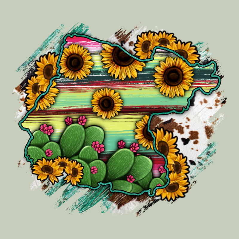 Guanajuato Sunflower Serape Map Long Sleeve Tee by RanaPortraitStore | Teevron