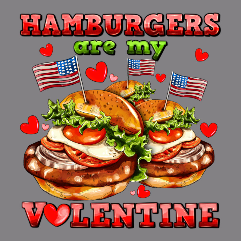 Hamburger Are My Valentine Heavyweight Hoodie by AdoDesignShop | Teevron