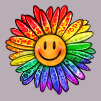 Rainbow Smiley Face Sunflower Vintage Tee | Teevron