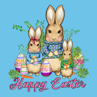 Easter Bunny Family Wıth Carrots And Eggs Premium Sweatshirt | Teevron