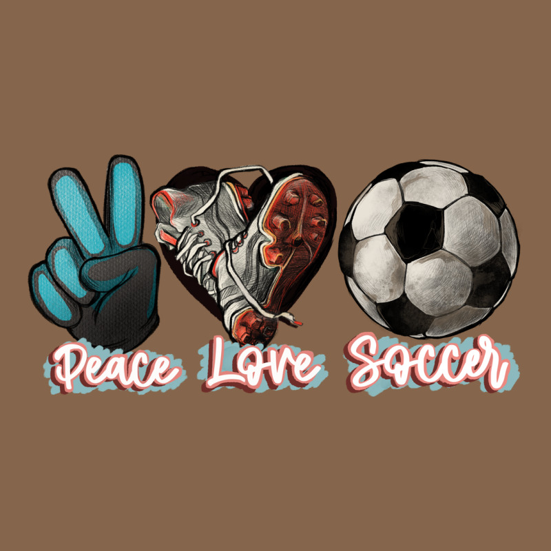 Peace Love Soccer Premium Tee by HowdyJamesFarm | Teevron
