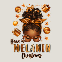 Have A Melanin Christmas Afro Messy Bun Heavy Core Tee | Teevron