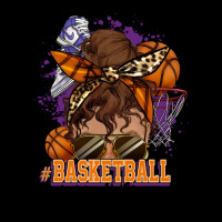 Messy Bun Basketball Girl Premium Tee | Teevron