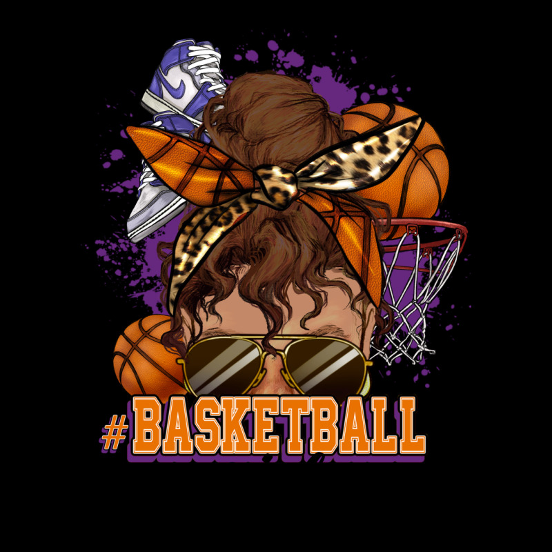 Messy Bun Basketball Girl Premium Tee by HowdyJamesFarm | Teevron