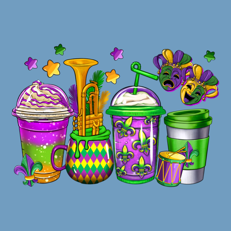 Mardi Gras Coffee Cups Urban Heavy Tee by Jasminsmagicworld | Teevron