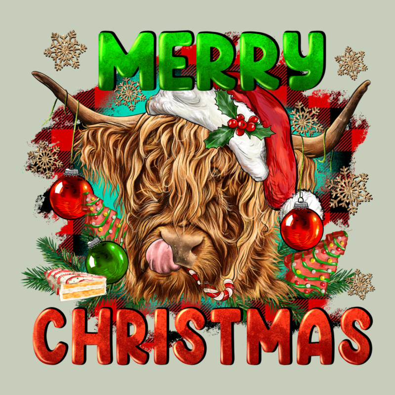 Merry Christmas Cow Ladies Tee by CowGirlArtShop | Teevron