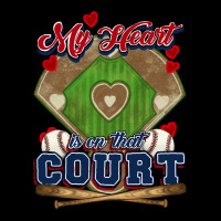 My Heart Is On That Court Baseball Premium Tee | Teevron