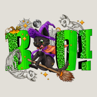 Boo! With Black Cat Halloween Heavy Core Tee | Teevron