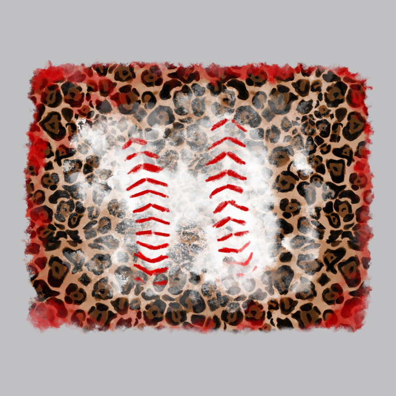 Baseball Leopard Background Long Sleeve Tee by RanaPortraitStore | Teevron