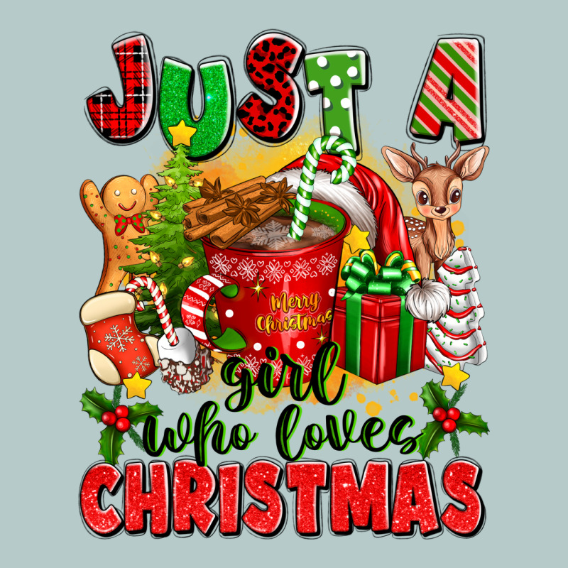 Just A Girl Who Loves Christmas Heavy Core Tee by texasbilliewilder | Teevron
