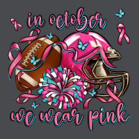 In October We Wear Pink Football Zipper Hoodie | Teevron