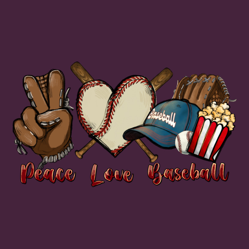 Peace Love Baseball Premium Tee by HowdyJamesFarm | Teevron