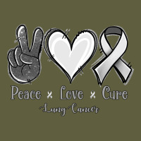 Peace Love Cure Lung Cancer Vintage Tee | Teevron