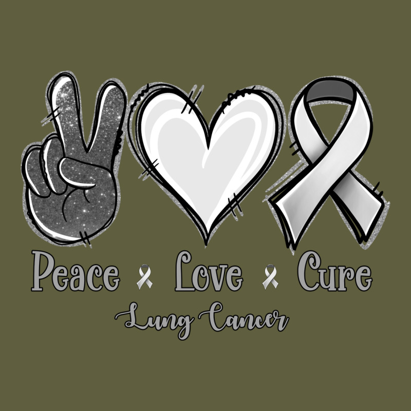 Peace Love Cure Lung Cancer Vintage Tee by Jasminsmagicworld | Teevron