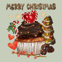 Merry Christmas Cupcake Chocolate Ladies Tee | Teevron