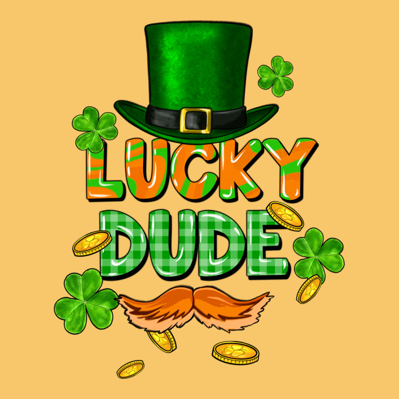 Lucky Dude St. Patricks Day Vintage Hoodie by FaDigitalArtStudio | Teevron