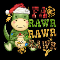 Watercolor T Rex Fa Rawr Rawr Rawr Christmas Ladies Tee | Teevron