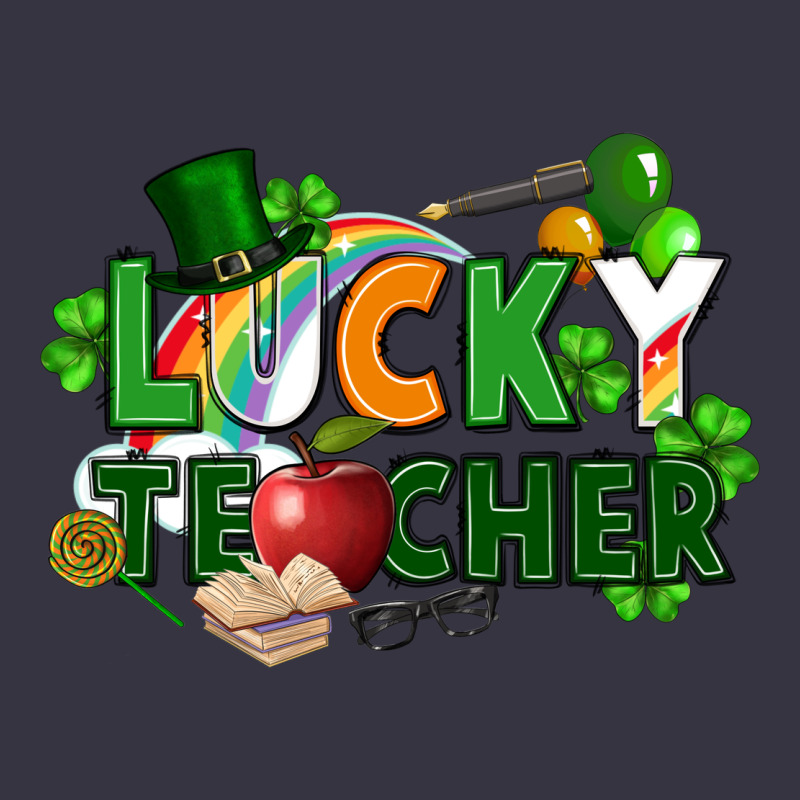 Lucky Teacher St. Patricks Day Vintage Hoodie by FaDigitalArtStudio | Teevron