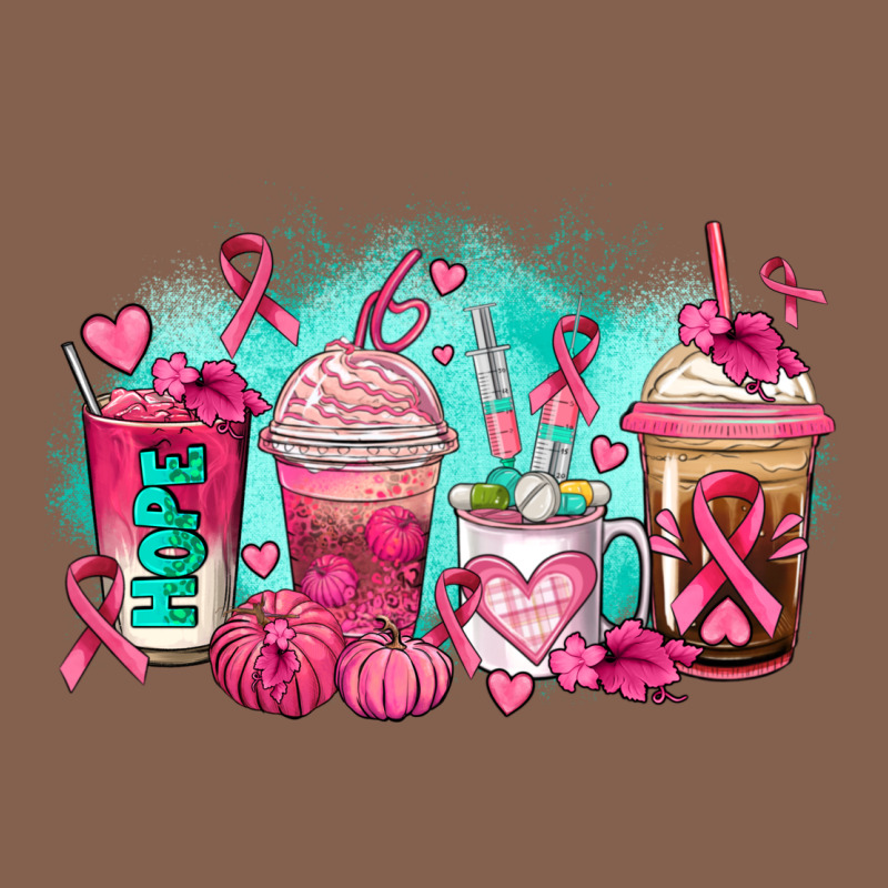Breast Cancer  Coffee Cups Zipper Hoodie by AdoDesignShop | Teevron