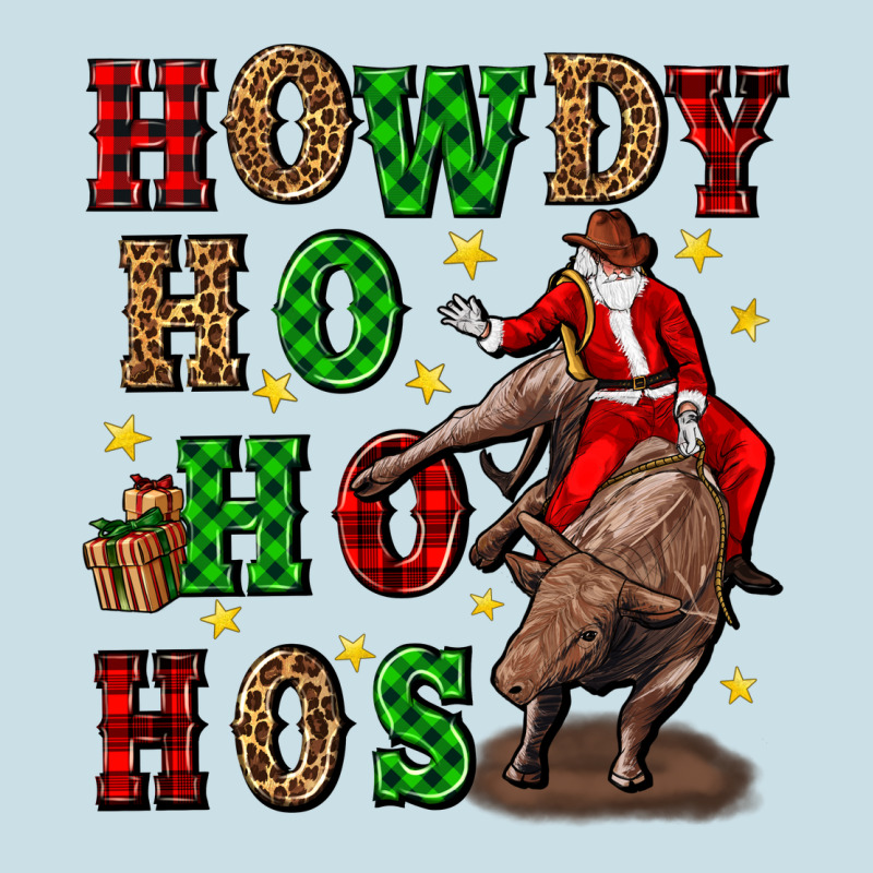 Howdy Ho Ho Hos Christmas Ladies Tee by CowGirlArtShop | Teevron