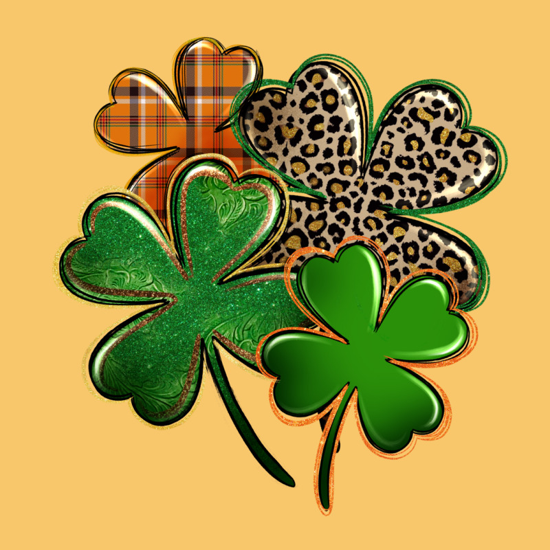 Leopard Shamrock St. Patricks Day Vintage Hoodie by FaDigitalArtStudio | Teevron