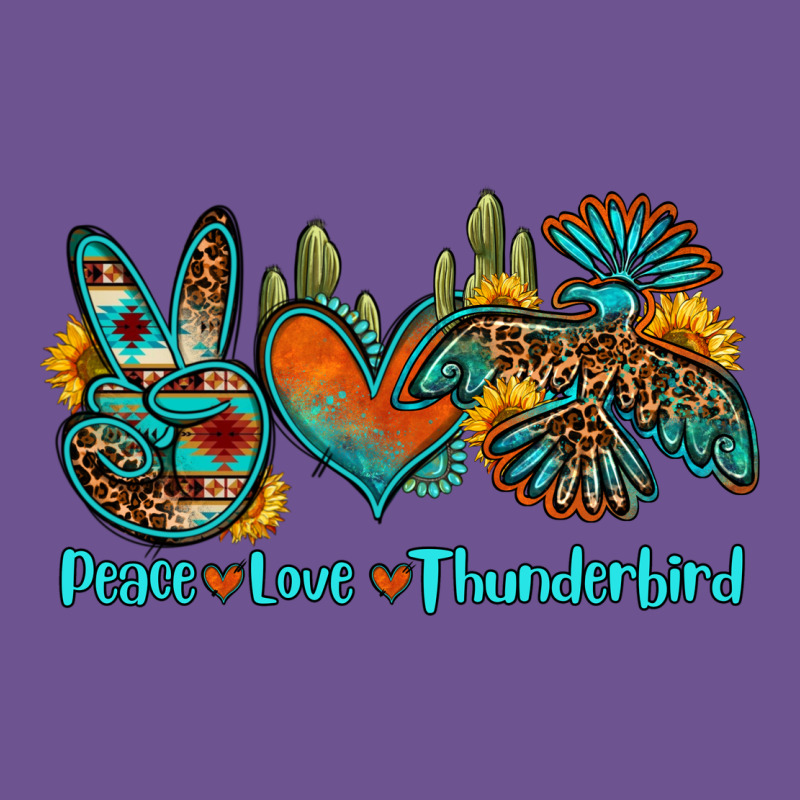 Peace Love Thunderbird Vintage Tee by OliviaCreatesArt | Teevron