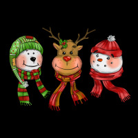 Christmas Reindeer Polar Bear Snowman Ladies Tee | Teevron