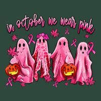In October We Wear Pink Ghosts Zipper Hoodie | Teevron