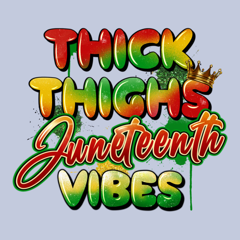 Thick Thighs Juneteenth Vibes Long Sleeve Tee by FaDigitalArtStudio | Teevron