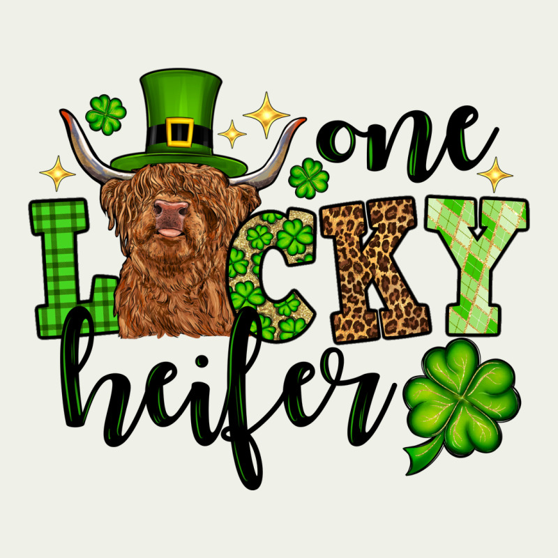 St. Patrick's Day One Lucky Heifer Urban Heavy Tee by OliviaCreatesArt | Teevron
