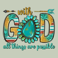 With God All Things Are Possible With Turquoise Gemstone Bbs Long Sleeve Tee | Teevron