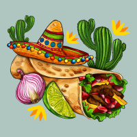 Burrito  With Sombrero And Union With Cactus Premium Sweatshirt | Teevron