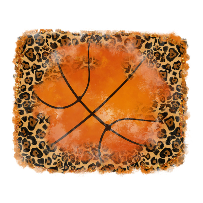 Glitter Leopard Basketball Background Long Sleeve Tee by RanaPortraitStore | Teevron