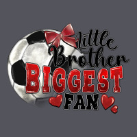 Little Brother Biggest Fan Soccer Vintage Hoodie | Teevron